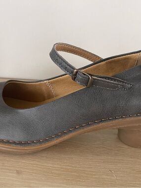 El Naturalista Grey/dark Blue Mary Jane Vegan Shoes 40